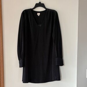 a new day black and green  Long Sleeve Dress